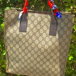 GUCCI SIGNATURE 91249002404 Tote Bag PERFECT CANVAS GUCCI SIGNATURE